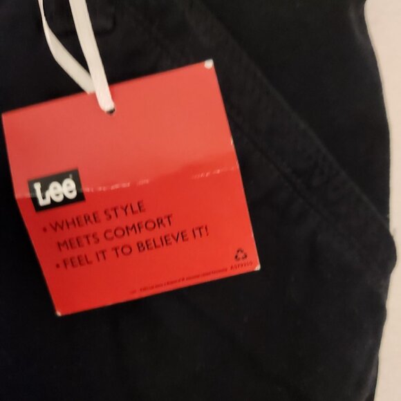 LEE‎ Sinfully Soft Pants Comfort Fit Straight Leg Black Womens Sz 6 Medium NEW - Picture 7 of 11